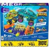 mattel mega hot wheels monster trucks smash crash mega wrex boneyard stunt cou