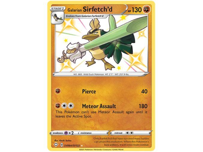 Galarian Sirfetch´d SV064/SV122 Holo