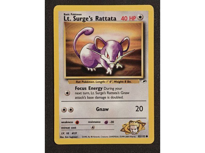 Lt. Surge's Rattata 82/182