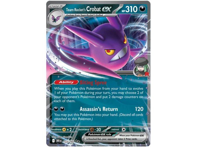 Team Rocket´s Crobat EX 122/182