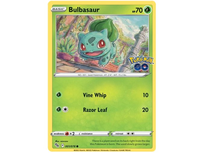 Bulbasaur 001/078 - Reverse Holo