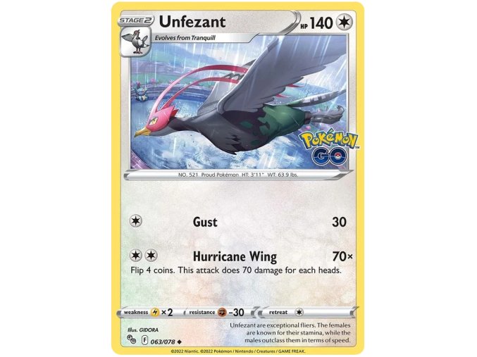 Unfezant 063/078