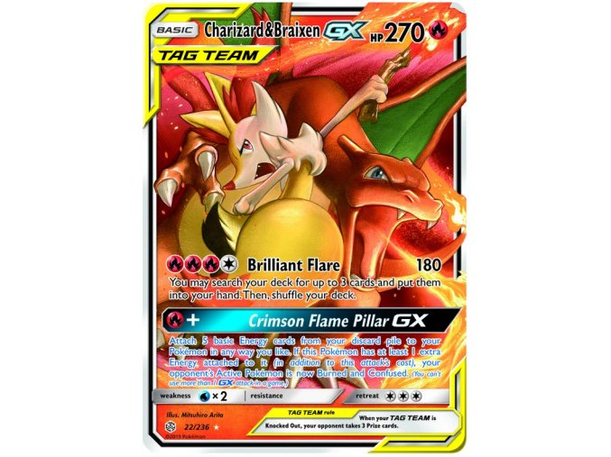 Charizard Braixen GX.CEC.22