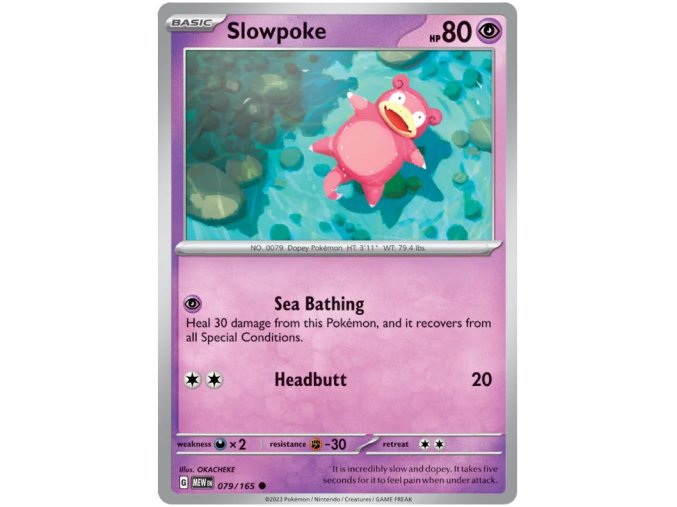 Slowpoke 079/165 - Reverse Holo
