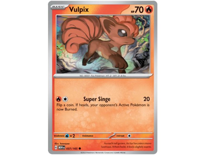 Vulpix 037/165 - Reverse Holo