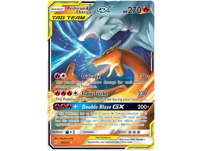 Reshiram Charizard GX.UNB.20