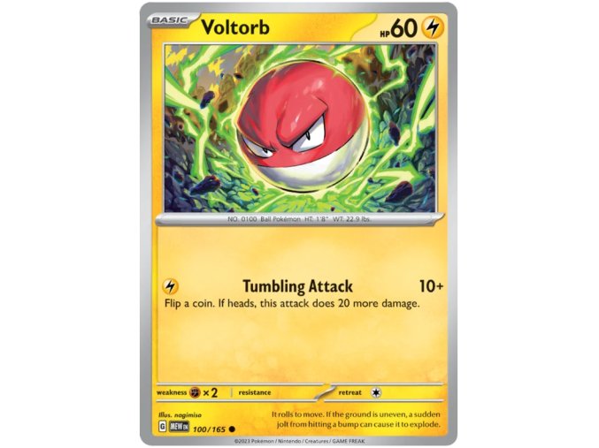 Voltorb 100/165 - Reverse Holo