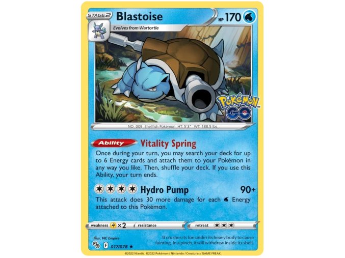 Blastoise 017/078 - Reverse Holo