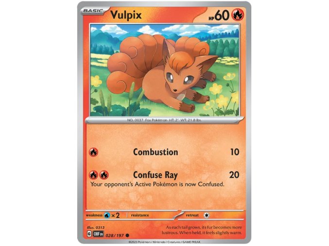 Vulpix 028/197 - Reverese Holo
