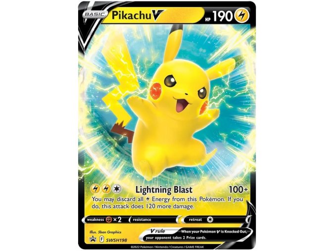 PIKACHU V SWSH198 Oversize