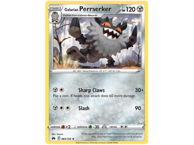Galarian Perrserker.SWSH13.85