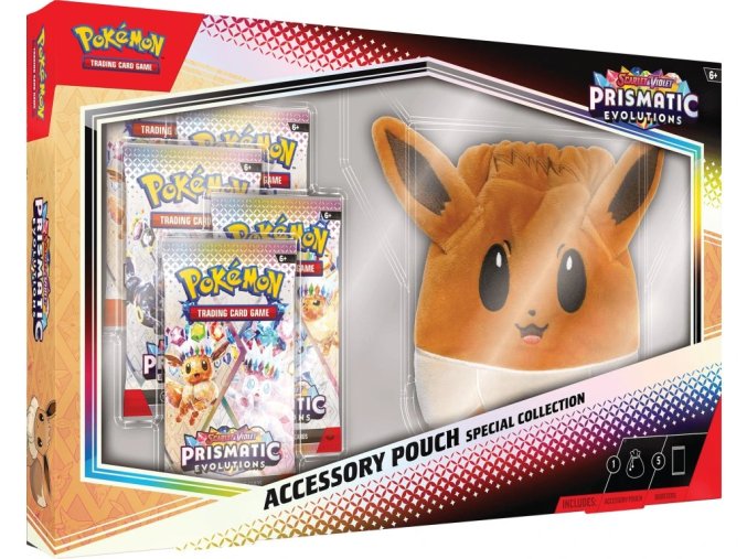 Pokémon Prismatic Evolutions Special Collection Eevee váček na příslušenství