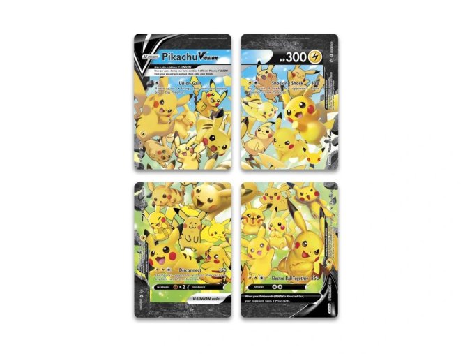 Pikachu V-Union SWSH141 OVERSIZE (4dílná)