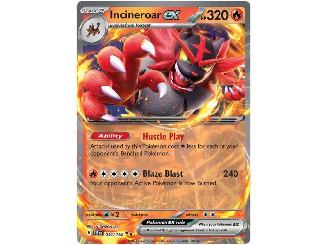 Incineroar ex 034/162