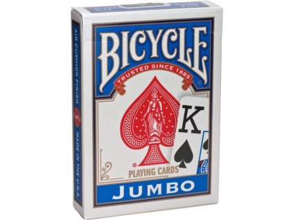 Bicycle Rider Back Jumbo Poker modré