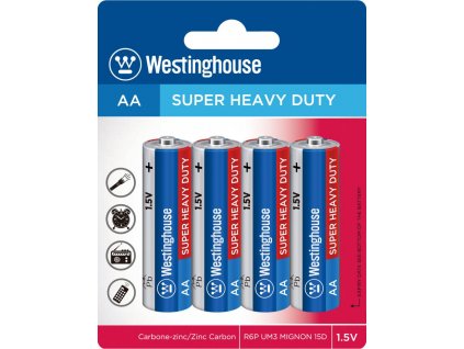 Baterie Westinghouse AA 1,5V, blistr 4ks