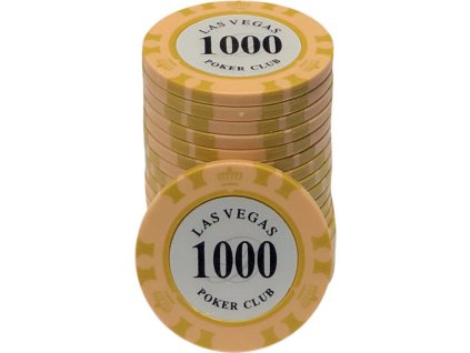 Kusový žeton na poker Las Vegas Pokerclub 1000