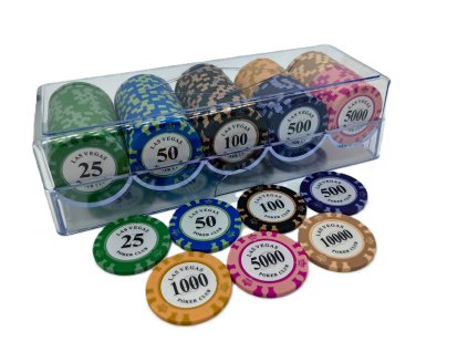 Las Vegas Pokerclub set 100 ks poker žetonů