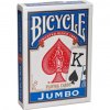 Bicycle Rider Back Jumbo Poker modré