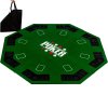 Skládací pokerová podložka osmihran zelená