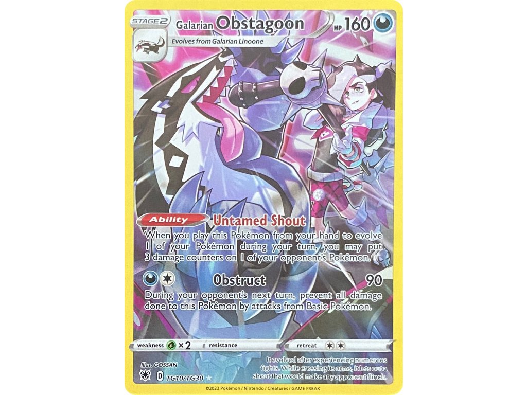 Galarian Obstagoon TG10.TG30 ASR