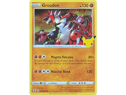 Groudon 017.025 CEL HOLO