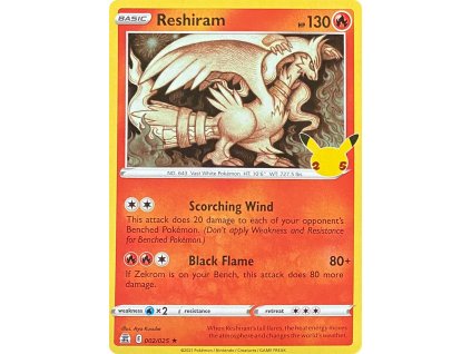Reshiram 002.025 CEL HOLO