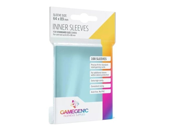 Gamegenic - Inner Sleeves měkké obaly na karty 100ks čiré