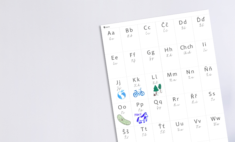 Plakát dokresli si abecedu