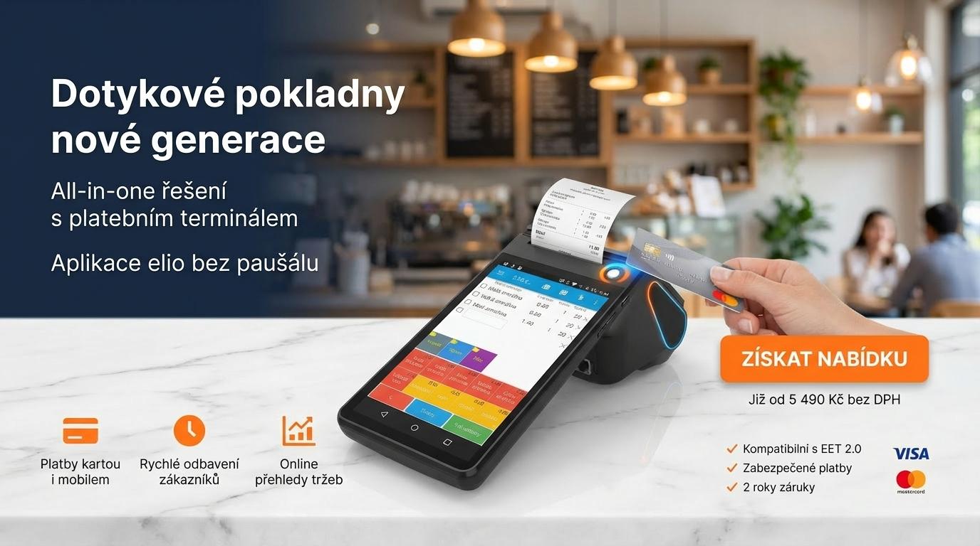 Dotykové pokladny nové generace - platby kartou
