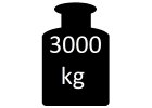 od 600 - 3000 kg