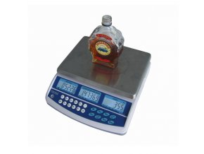 TSCALE QHD, 6kg, 225mmx300mm  Váha pro zjišťování objemu tekutin, počítání bankovek a mincí s možností připojení externí plošiny pro vážení sudů