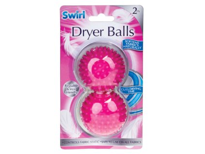 Swirl Eco friendly míčky do sušičky růžové 2ks