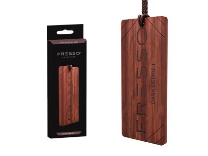 Závěsná vůně ve dřevě Fresso Dark Delight Wooden Hanger
