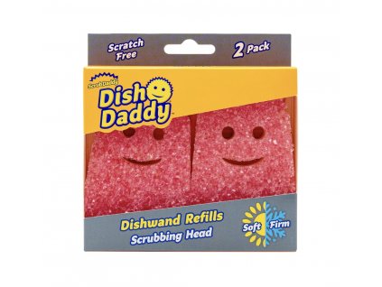 Dish Daddy Náhradná hubka růžová (2 ks)