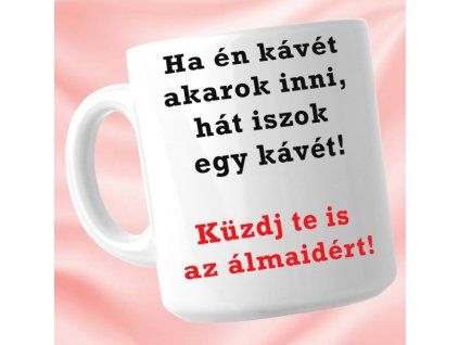Kűzdj az álmodért - Bögre