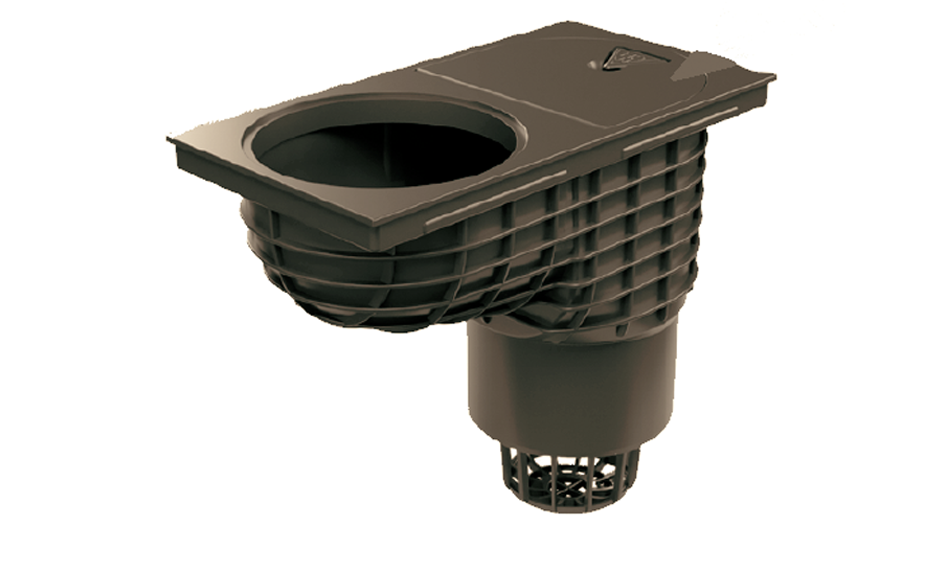 Lapač střešních splavenin "GAJGR" D 160 mm plastový černý 925 (DN150)