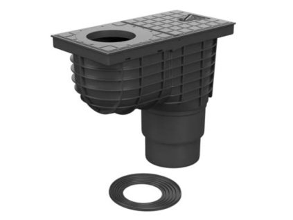 Lapač střešních vod "GAJGR" D 110/125 mm černý 325 S (Standard)
