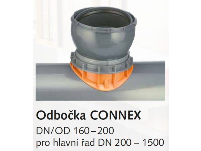 CONNEX 600/160KG pro napojení do plastových a sklolaminátových kanalizačních stok