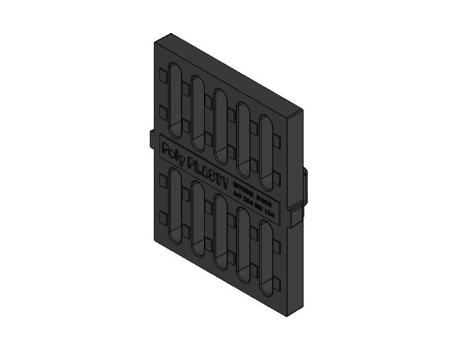 Plastová mříž pro uliční vpusť Rovasco M700D, 530x410mm (košická)