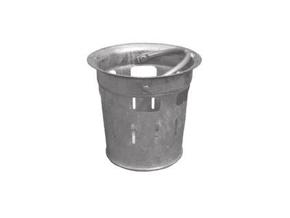 Kalový kôš K, oceľ. žiarovo zinkovaný lapač, dl.25cm, pr.26cm