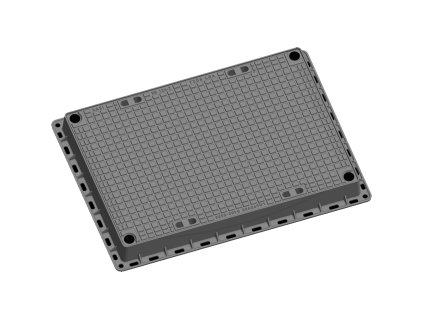 Liatinový poklop obdĺžnik. vodotesný D400-E600, rozmer 600x900mm (KQ69EL05CS)