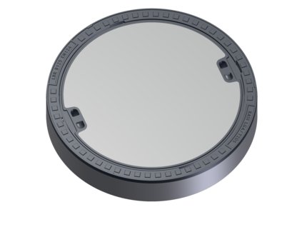 Šachtový poklop KBB01 BEGU B125, rám BEGU, bez odvetrania, nosnosť 12,5t, priemer 600mm