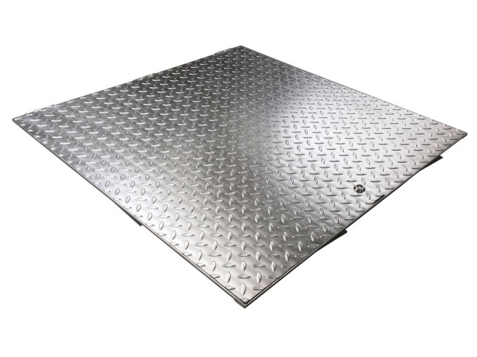 Oceľový poklop pozinkovaný 1000x1000mm pochôdzny A15 (prevedenie "IT" vodo-plynotesné)