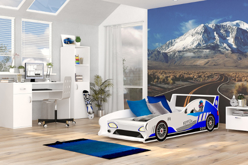 Dětské postele ve tvaru autíček