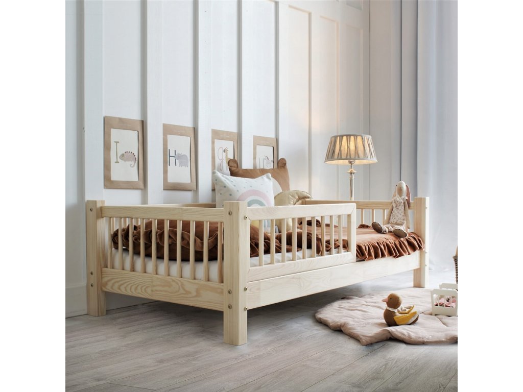 Dětská postel Basic příčky 200x90 cm přírodní - TEPE contigo s.r.o.