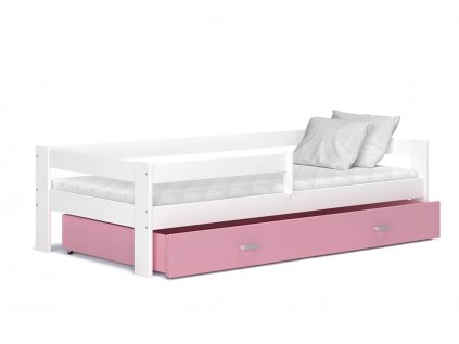 Dětská postel Sára bílá/růžová