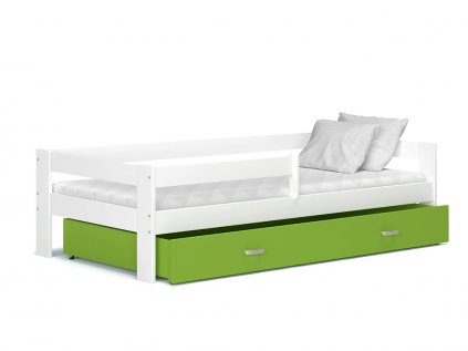 Dětská postel Sára bílá/zelená