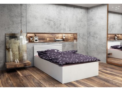 Manželská postel Prestige - rainbow