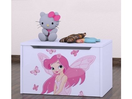 Box na hračky Happy - víla s motýli